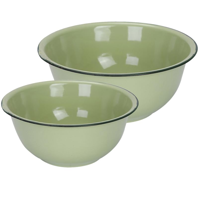 CALLARON Set Vintage de 2 Tazones de Esmalte miniatura 1
