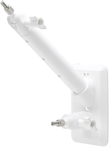 Soporte de pared Holicfun 2 en 1 para Ring, Arlo y cámaras y paneles solares con orificio de tornillo de 14"-20 - Blanco