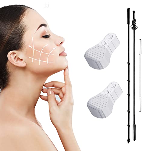 Face Lift Tape, Instant Face, Eye & Neck Skin Lifting Kit Ultra-thin Invisible Waterproof with High Elasticity, Makeup Tool to Hide Facial and Neck Wrinkles Lifting Saggy Skin, 40Pcs