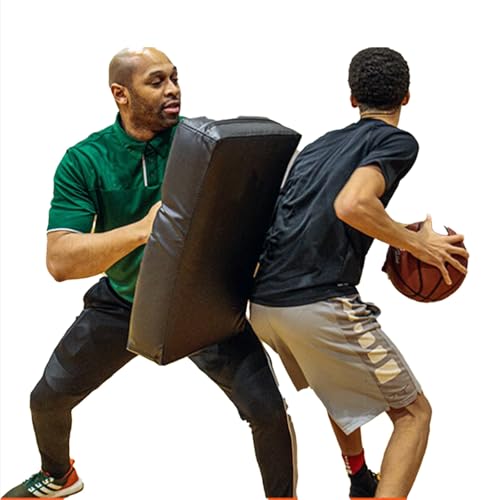 Professional Basketball Defense Blocking Pads, Sports Blocker Training Pads for Rebounding & Post Play, Lightweight & Ergonomic for Coaches & Players(17.7x29.5x3.9in)