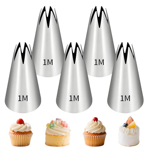 5 Pcs 1m Piping Tip Stainless Steel