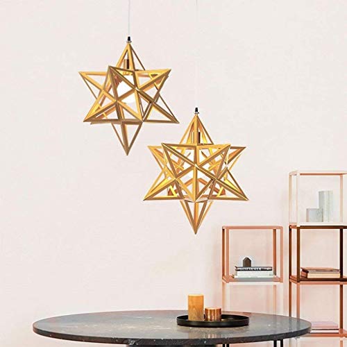 Lustre de bar et plafonnier allée avec douille E27 au design de pentagramme