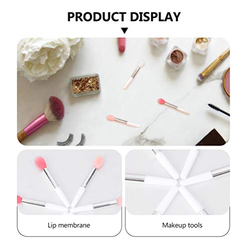 FRCOLOR Pincel de Silicone para Lábios Escova Aplicadora de Batom 9Pcs Escova de Maquiagem Ferrament