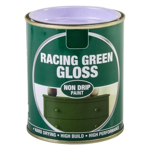 Inspired Essentials 300ml Non Drip Paint Tin Exterior Interior Hard Drying Performance Multi-Purpose Tin for Metal Wood Plastic Walls with Perfect Finish (1 Racing Green Gloss)