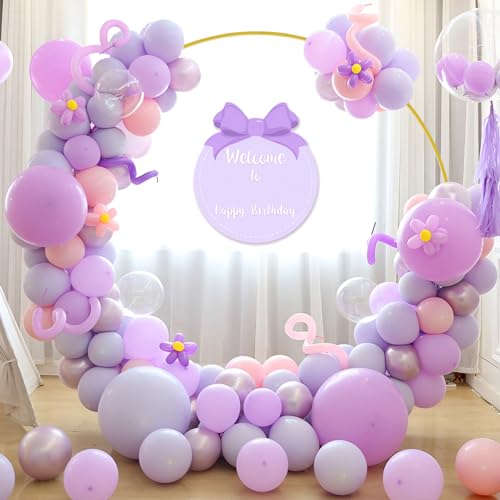 Image of Fomcet 6ft Round Backdrop Stand Gold Circle Arch Metal Wedding Arch | Circle Backdrop Stand Round Arch Stand Balloon Arch Frame for Wedding Ceremony Birthday Party Baby Shower Bridal Decorations
