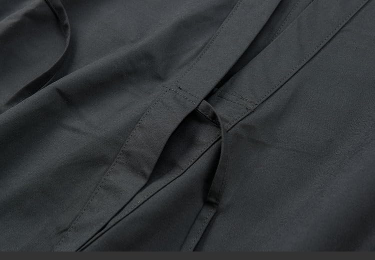 KG023 -IAIDO LARGE SLEEVE BLACK GI - Standard - black broad sleeves iaido gi - 70% polyester 30% cotton4