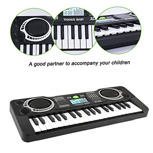 Runfon 37 Touches Clavier, Clavier de Musique numérique 37 Touches Clavier Electronic Organ Black White Musical Musical… - Les Beatles, Paul McCartney, John Lennon, RIngo Starr, George Harrison Runfon 37 Touches Clavier, Clavier de Musique numérique 37 Touches Clavier Electronic Organ Black White Musical Musical… – Image 4