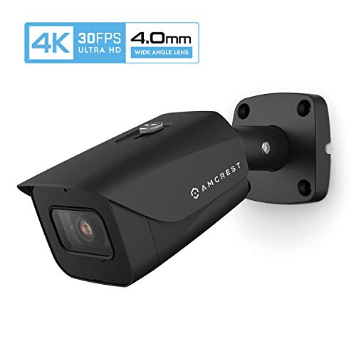Amcrest 4K POE Camera 30fps UltraHD 8MP Outdoor Bullet PoE IP Camera, 164ft