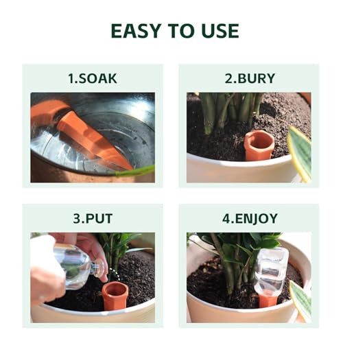 Piquets d'Arrosage Terre Cuite Durables pour Jardinière - 5
