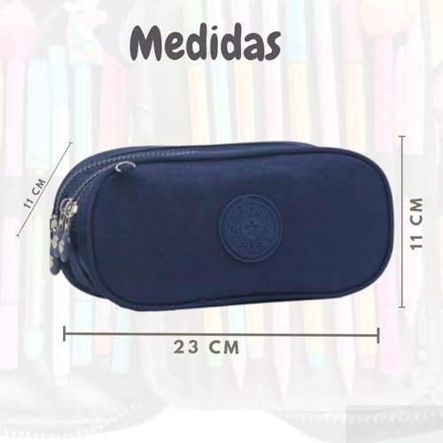 S´TYD Shop ´Till You Drop Estojo Escolar Box, Grande, com 3 Compartimentos e 14 Elásticos, Feminino,