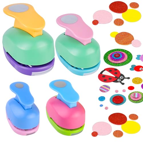 💕【Facile da usare】La barra a molla rende più facile l'uso dei timbri circolari fatti a mano, la perforatrice decorativa ottiene facilmente la forma circolare del cartone, ogni punzonatura è sempre pulita, il design è sempre sorprendente.