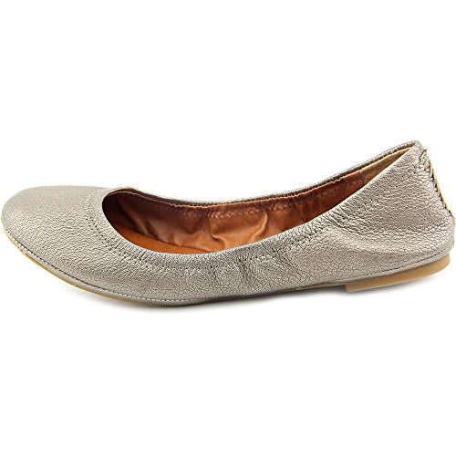 Lucky Brand Women's Emmie Ballet Flat, Pewter, 6.53