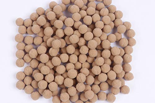 YYCRAFT 300pcs Cute Craft Pom Poms Balls for Hobby Supplies and DIY Creative Crafts Decorations(15mm,Tan)