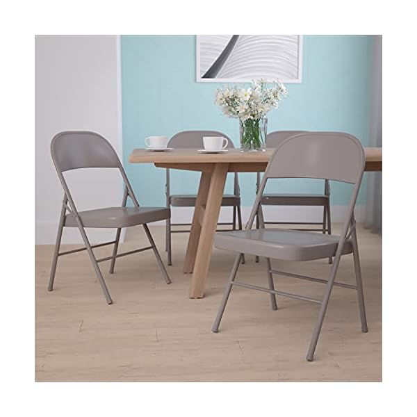 Flash Furniture HERCULES Series Double Braced Metal Folding Chair