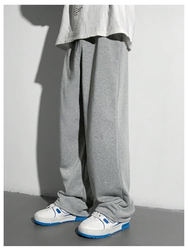 Boy's Baggy Pants Letter Elastic High Waisted Wide Leg Sweatpants Athletic Track Pants Joggers4