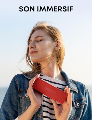 Haut parleur Bluetooth ANKER SoundCore 2 Autonomie 24h Étanche IPX7 Basses puissantes - vue 6
