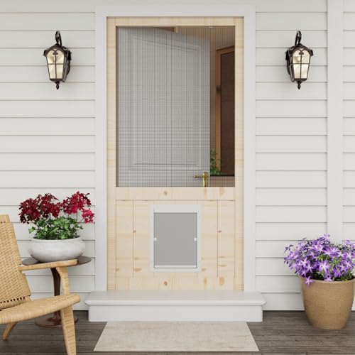 Ready to Install Solid Wood Screen Doors,36"×80"（Olny Slab）