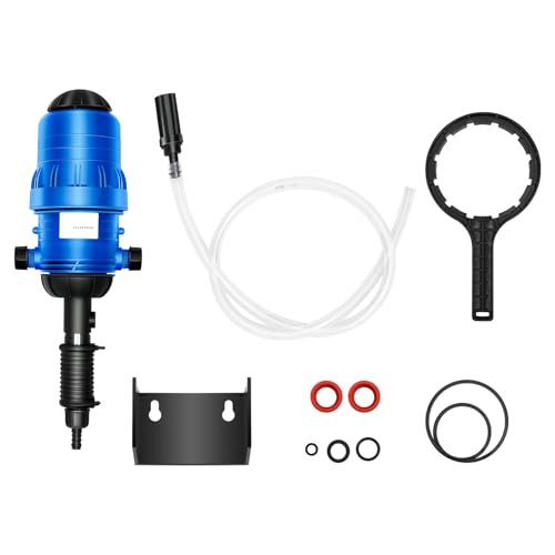 Dispensador del inyector de Fertilizante de Goteo-Doser de líquido químico Alimentado por Agua, concentración de 0.4-4%, 5.28-660.43 GAL/h para riego por Goteo y Granja ganadera Dispensador del inyector de Fertilizante de Goteo-Doser de líquido químico Alimentado por Agua, concentración de 0.4-4%, 5.28-660.43 GAL/h para riego por Goteo y Granja ganadera