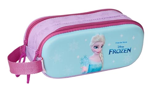 Safta Frozen 3D - Portatodo Doble 3D, Estuche Infantil, Estuche...