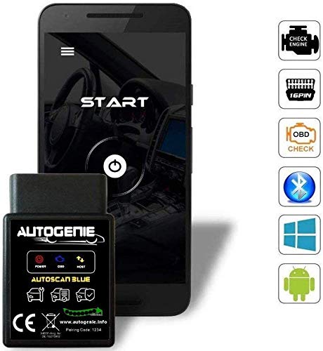 BerryKing Autoscan Bluetooth Torque Automatique Automobile Voiture OBD 2 Smartphone Tablette Android PC Windows Windows Diagnostic CAN BUS Diagnostic de diagnostic de l'interface