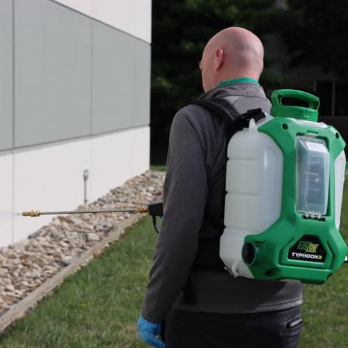FlowZone Typhoon 3 Battery Powered Backpack Sprayer - Variable-Pressure 5-Position Electric Lawn & Garden Sprayer - 4 Gallon (Battery & Charger Included) - Image 9