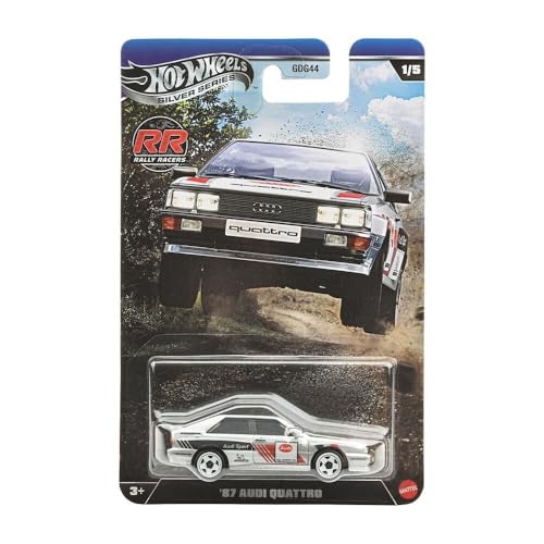 Hot Wheels Audi Quattro Diecast 1:64 Silver miniatura 1