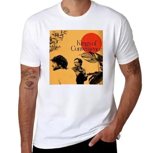 Photo de Kings of Convenience T-Shirt Edition t Shirt Tees Vintage Clothes t Shirts Mens Vintage t Shirts White XL
