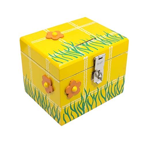YAMKAY Wooden Multi Color Handicraft Wooden Money Bank Large - Coin Saving Box - Piggy Bank - Gifts for Kids, Girls, Boys & Adults Pack of 1 (B09KV4RMTF) Amazon Price History, Amazon Price Tracker