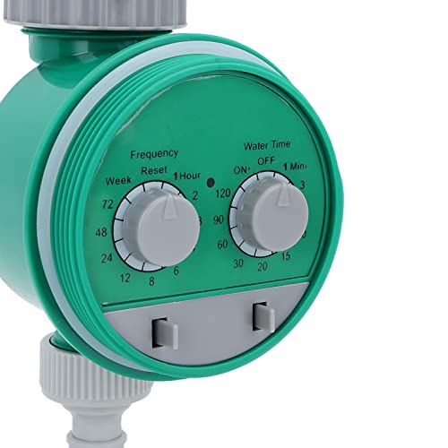 Lwuey Temporizador Riego de Agua Automático, Programable Manguera Digital Jardín Controlador Inteligente Pila Impermeable Rotativo Goteo Grifo Válvula Salida Rociador Césped Llenado Piscinas Aspersor