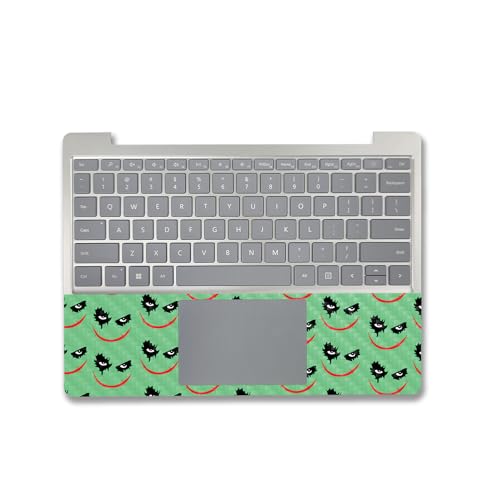Image of MightySkins Carbon Fiber Skin Compatible with Microsoft Surface Laptop Go 3 (2023) Full Wrap Kit - Why So Serious | Protective, Durable Textured Carbon Fiber Finish | Easy to Apply | Made in The USA