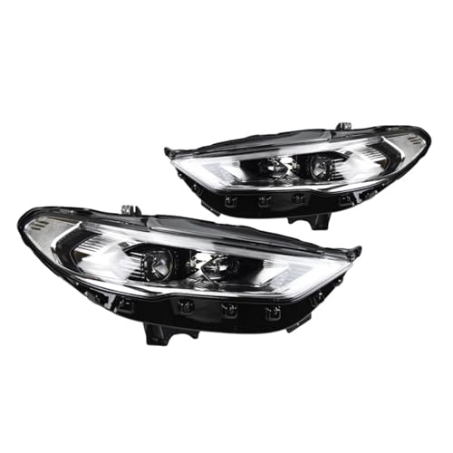 ONETREND Conjunto Faro Delantero Para Ford Para Fusion 2017-2020 Faro LED Animación Señal Dinámica DRL Bi Xenon Accesorios Para Automóviles Faros Estilo Coche