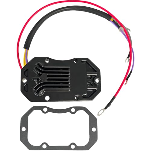 EZROAD 193-5204 Rectifier Voltage Regulator w/Gasket Compatible with Johnson Evinrude 80-235 HP 4 & 6 Cylinder Outboard Motor 1984-1992 35 Amp 395204 584423 18-5825 395391 582904 583076 583268 878335