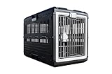 Mirapet USA Pet Carrier & Crate 35' - Premium Collapsible Design for Medium Cats and Dogs - Portable Kennel for Indoor/Outdoor Use - 360-Degree Ventilation & Hard Plastic Wall Protection