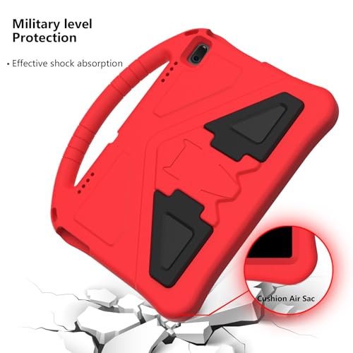 Coque enfant Lenovo Tab E10 étui rouge portable pour trajets et voyages - 4