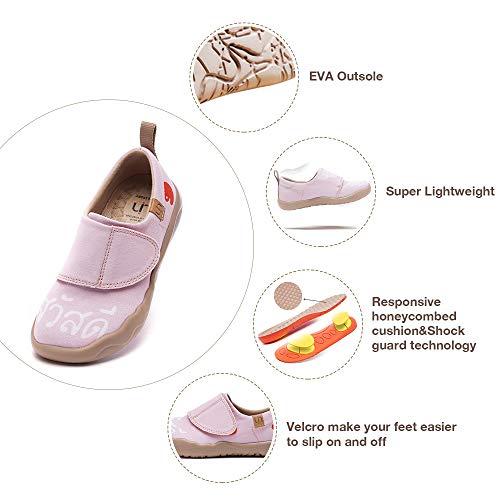 UIN Kids' Fashion Sneaker Colorful Cute Painted Art Funny Walking Casual Loafers Thai Smile3