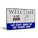 Dont Skinny Dip - Chunky Dunk! Tin Sign Swimming Pool Deck Decor