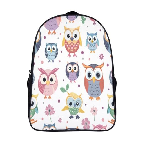 Sac à dos scolaire hibou pour les cours et les voyages