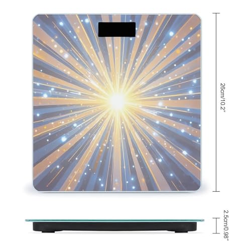 Báscula Digital de Baño FekiLoot con Plataforma Amplia y Display LED miniatura 2