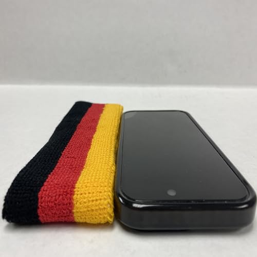 Couver Faixa de cabeça esportiva de algodão colorida com bandeira do país de Luxemburgo, 1 peça