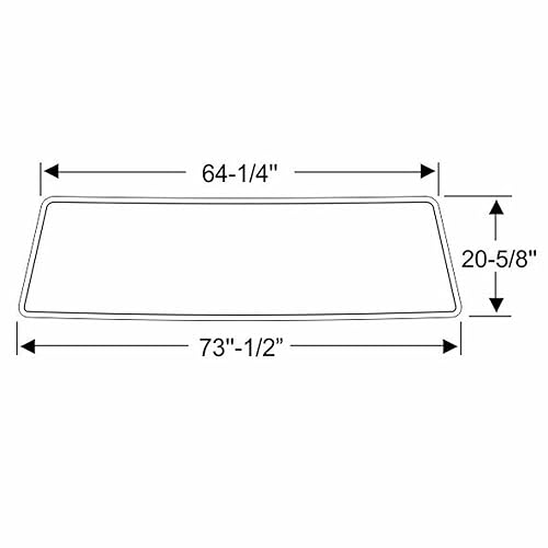 Miniatura 2 de Steele Rubber Products - Junta de parabrisas - Se vende y se vende individualmente - 20-0803-50