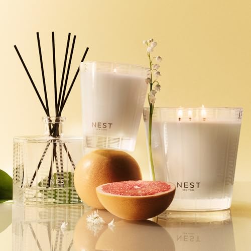 Image of NEST New York Scented Votive Candle, Grapefruit - 2 oz - Up to 28-Hour Burn Time - Reusable Glass Vessel