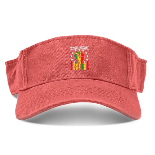 Black History is American History Running Vintage Caps for Women Fashionable Visor Hats