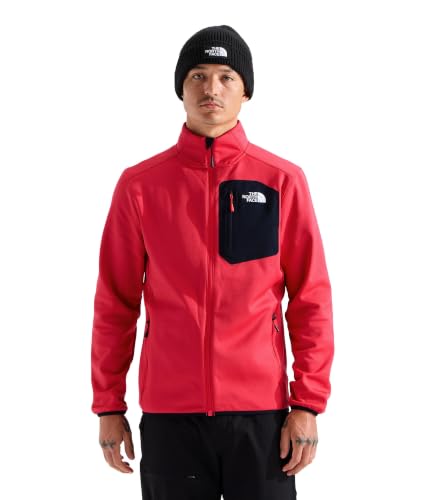 Image of THE NORTH FACE Men's Crest Full Zip Jacket | Water Repellent Fleece Coat, Double Layer Stand Collar & Zip Hand Pockets