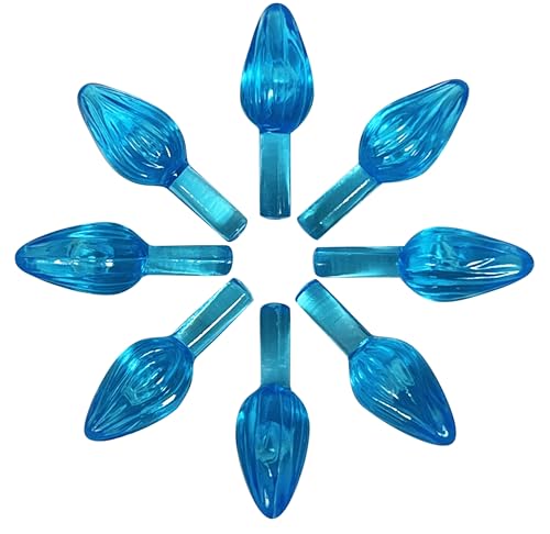 National Artcraft® Small Twist-Style Ceramic Christmas Tree Lights - Aqua