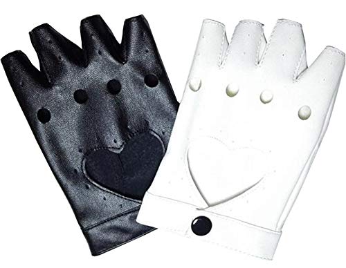 Poetic Walk Anime Costume Trigger Happy Havoc Monokuma Cosplay Halloween Gloves (One Size, Black&White)