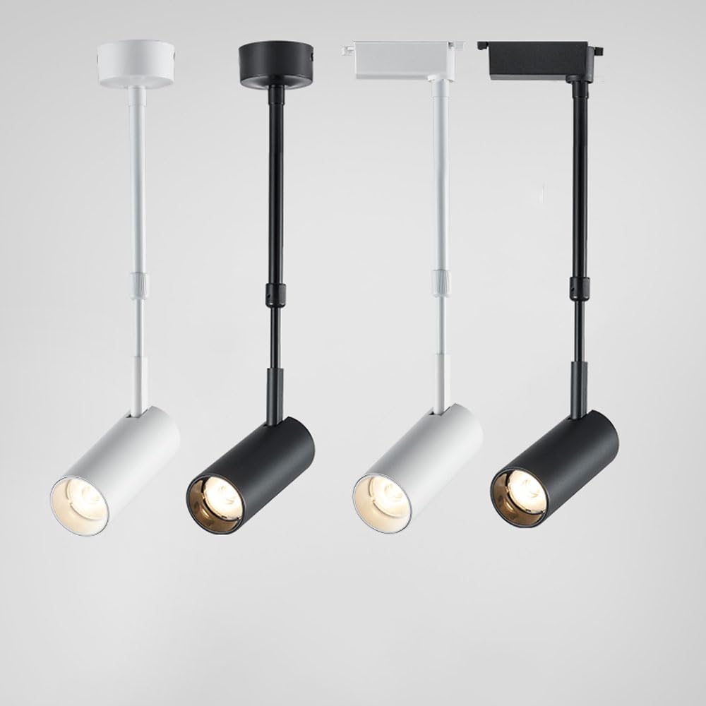 Plafonnier LED Moderne pour Cuisine, Spots encastrés en saillie, éclairage orientable, Tige Longue avec Tige télescopique