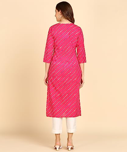 Image of Maaesa Printed Cotton Kurta for Women