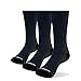 YUEDGE 3 Pares de Algodón Cushion Crew Calcetines Senderismo Caminar Deportes Atléticos Calcetines para Hombres (XL)