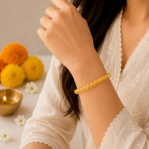 Image of Beaded Bracelet for Men & Women | Stretchable Handmade Prayer Meditation Yoga Wrist Bracelet | Stylish Everyday Wear | Free Size