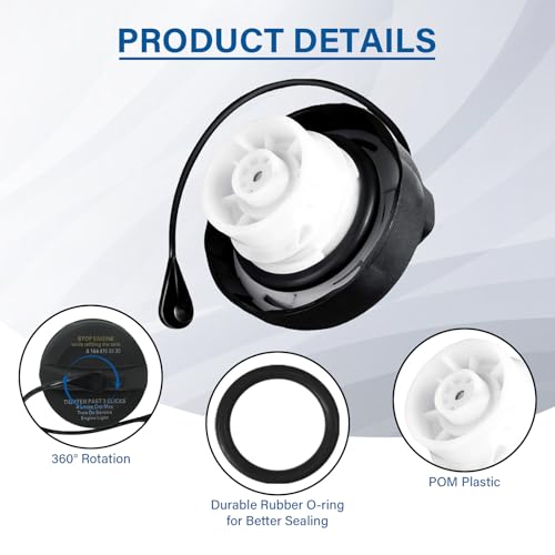 Image of Gas Cap,Fuel Gas Cap Replacement A1644700030,A1664705800 For 2006-2014 Mercedes-Benz ML500 R350 ML63 AMG GL450 R320 GL550 ML350 R500 ML320 GL32 ML550